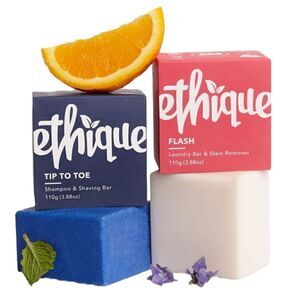 Ethique Adventurer NEW Laundry & Shampoo/Shaving Bar Gift Set Travel